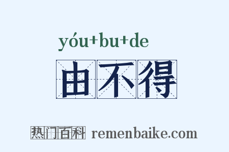由不得是什么意思的图片